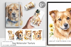 Digital Paper Dog Watercolor Texture Product Image 1