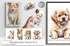 Digital Paper Dog Watercolor Texture Product Image 1