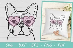 Valentines Day cut file being used as a shirt print for dog lovers