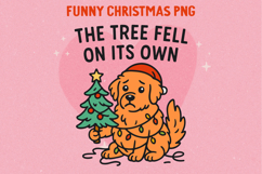 Funny Sarcastic Christmas Illustration, Sublimation PNG. Product Image 1