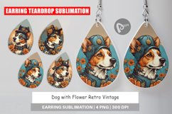 Earring Teardrop Steampunk Dog Product Image 1