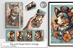 Digital Paper Steampunk Dog Product Image 1