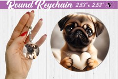 Round keychain sublimation | Product Image 1