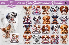 Dog Sublimation bundle | Dog clipart Product Image 1