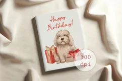 Cute dog with presents | PNG Sublimation design Product Image 2