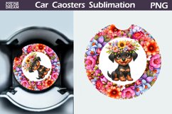 Funny Dog Car Coaster | Doberman Car Coaster Product Image 1