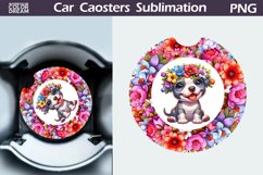 Funny Dog Car Coaster | Pit Bull Car Coaster Product Image 1