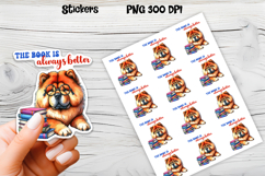 Funny dog stickers printable | Printable dog book stickers Product Image 1