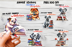 Funny dog stickers printable | Printable dog book stickers Product Image 1