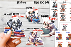 Funny dog stickers printable | Printable dog book stickers Product Image 1