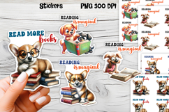 Funny dog stickers printable | Printable dog book stickers Product Image 1