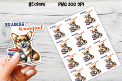 Funny dog stickers printable | Printable dog book stickers Product Image 1