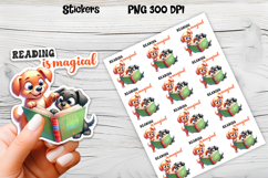 Funny dog stickers printable | Printable dog book stickers Product Image 1