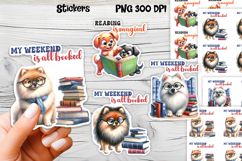 Funny dog stickers printable | Printable dog book stickers Product Image 1