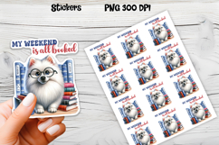Funny dog stickers printable | Printable dog book stickers Product Image 1
