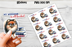 Funny dog stickers printable | Printable dog book stickers Product Image 1