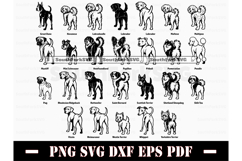 54 Dog Butts Mega Bundle SVG PNG DXF EPS PDF Product Image 2