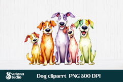 Funny dog clipart PNG | Cute animal sublimation | Pet lover Product Image 1