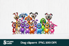 Funny dog clipart PNG | Cute animal sublimation | Pet lover Product Image 1