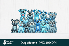 Funny dog clipart PNG | Cute animal sublimation | Pet lover Product Image 1