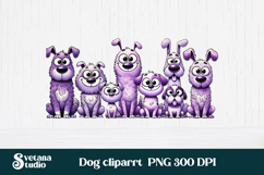Funny dog clipart PNG | Cute animal sublimation | Pet lover Product Image 1
