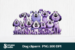 Funny dog clipart PNG | Cute animal sublimation | Pet lover Product Image 1