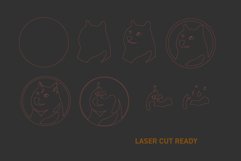 SVG Multilayer Cryptocurrency DOGEcoin Art Product Image 2