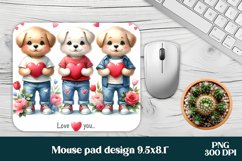 Dog mouse pad | Animal mousepad wrap sublimation Product Image 4