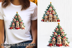 Christmas dog clipart PNG | Christmas animal sublimation Product Image 1