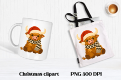 Christmas knitted dog clipart | Christmas animal sublimation Product Image 1