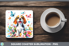 GorgeousDogs 01 Adorable Square Coaster design.