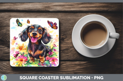 GorgeousDogs 01 Adorable Square Coaster design.