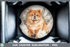 GorgeousDogs 01 Angel Car Coaster design.