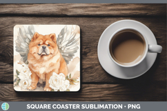 GorgeousDogs 01 Angel Square Coaster design.