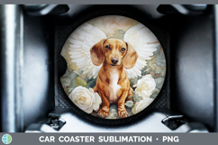GorgeousDogs 01 Angel Car Coaster design.