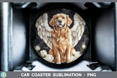 GorgeousDogs 01 Angel Car Coaster design.
