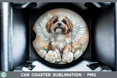 GorgeousDogs 01 Angel Car Coaster design.