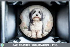 GorgeousDogs 01 Angel Car Coaster design.