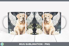 GorgeousDogs 01 Angel Mug Wrap design.