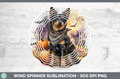 GorgeousDogs 01 Bandana Halloween Wind Spinner design.