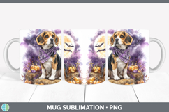 GorgeousDogs 01 Bandana Halloween Mug Wrap design.