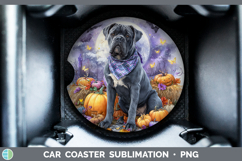 GorgeousDogs 01 Bandana Halloween Car Coaster design.