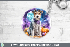 GorgeousDogs 01 Bandana Halloween Keychain design.