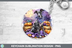 GorgeousDogs 01 Bandana Halloween Keychain design.