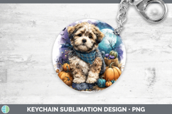 GorgeousDogs 01 Bandana Halloween Keychain design.