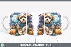 GorgeousDogs 01 Bandana Halloween Mug Wrap design.