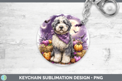 GorgeousDogs 01 Bandana Halloween Keychain design.