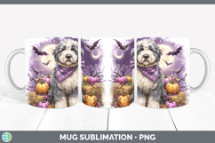 GorgeousDogs 01 Bandana Halloween Mug Wrap design.