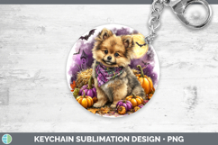 GorgeousDogs 01 Bandana Halloween Keychain design.