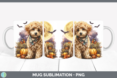 GorgeousDogs 01 Bandana Halloween Mug Wrap design.